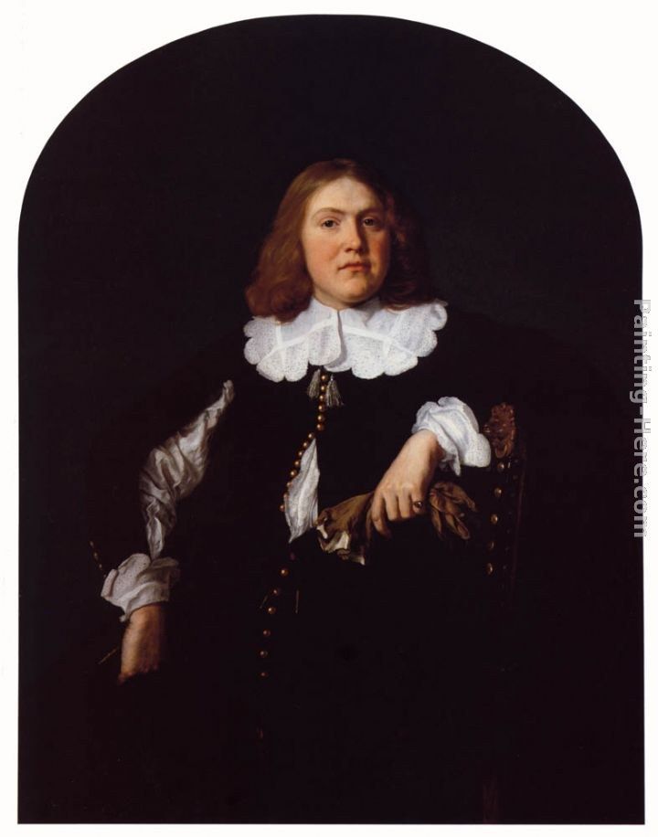Bartholomeus van der Helst A Portrait Of A Gentleman, Three Quarter Length